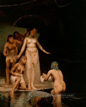 El descubrimiento de Moisés desnudo femenino Paul Peel Pinturas al óleo